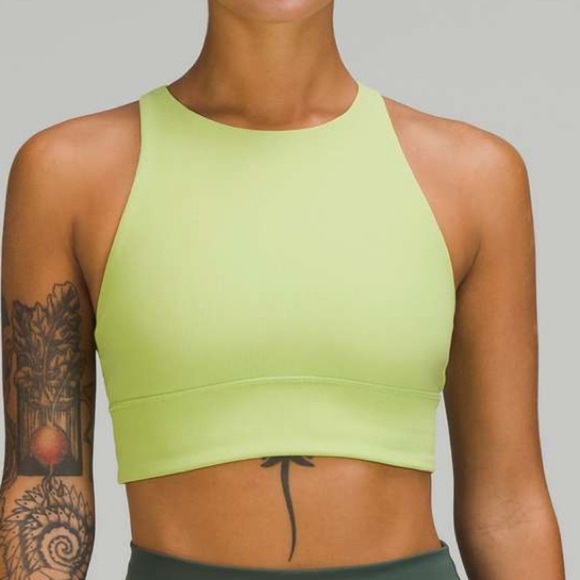 Lululemon Energy High-Neck Longline Ribbed Luxtreme Bra Size 4 - Picture 1 of 5